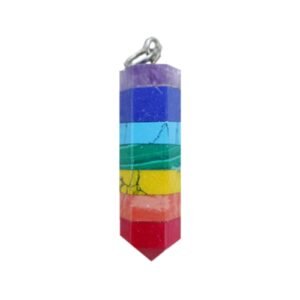 Pêndulo Facetado - Sete Chakras