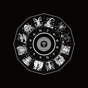 Toalha - Zodíaco Preta