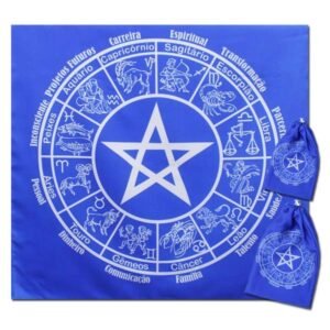 Kit Toalha + Bolsa - Mandala Astrológica Pentagrama AZ