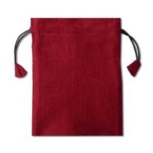 Bolsa para Baralho - Tafetá Vermelho